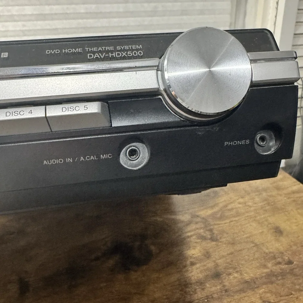 Sony DAV-HDX500 5 Disc‎ DVD Changer Home Theatre System  Untested